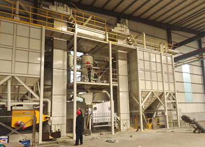 Process flow of resin sand equipment